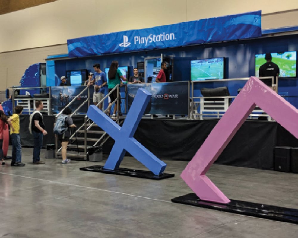 3d Elements & Signs - dimensional signage - playstation